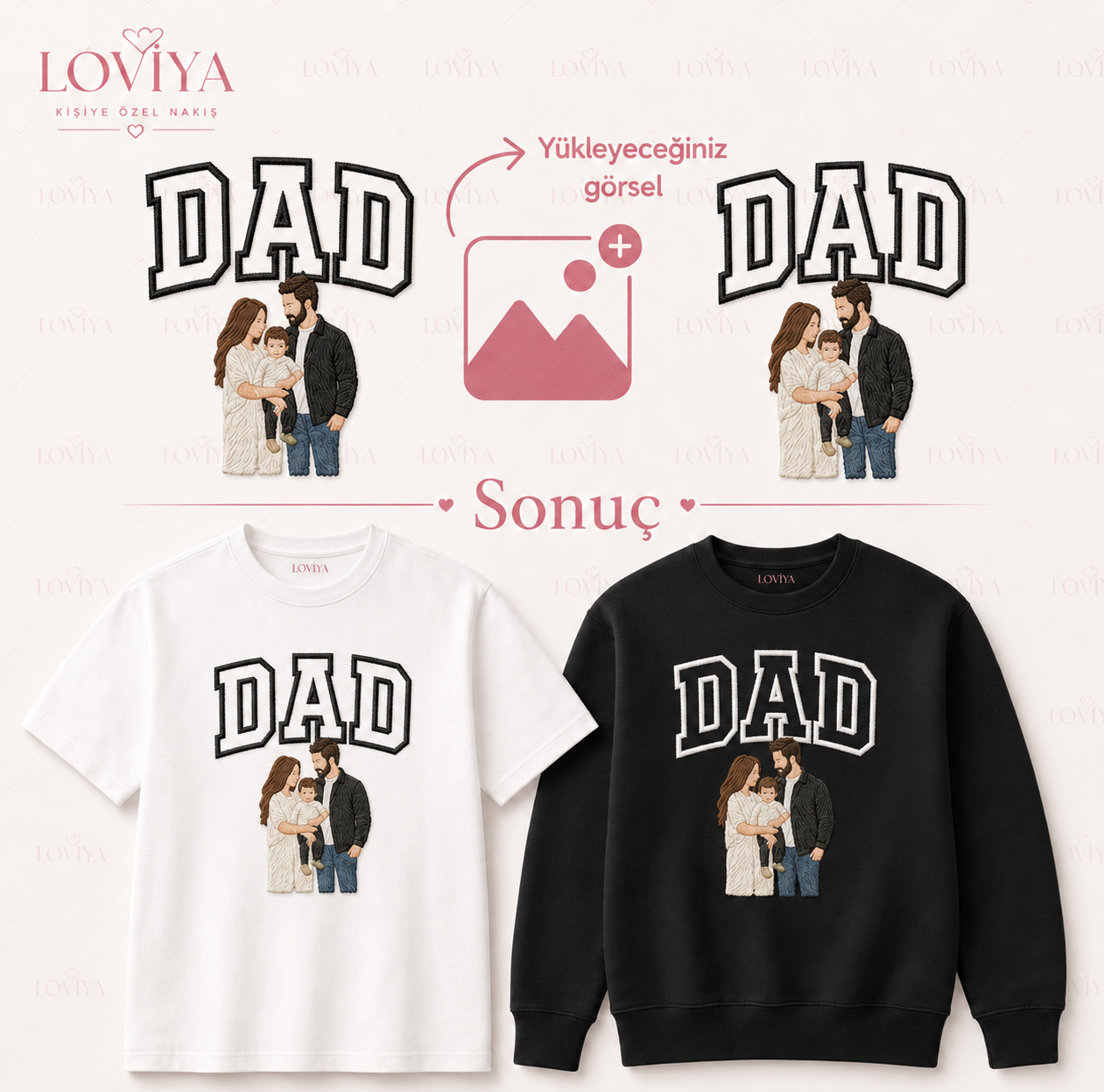 Babalar Gününe Özel DAD Nakışlı Tişört & Sweatshirt